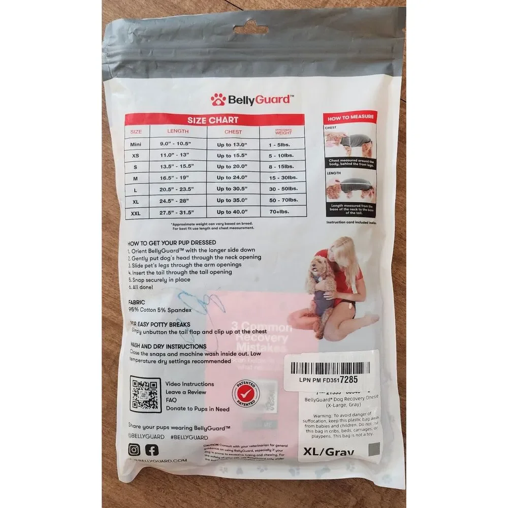 BellyGuard dog surgical
